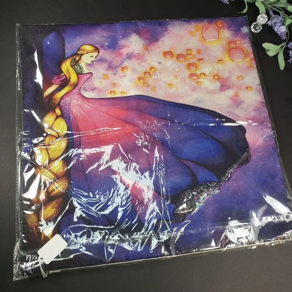 Rapunzel Princess Accent Pillowcase Tangled Throw Pillow Cushion Cover Home